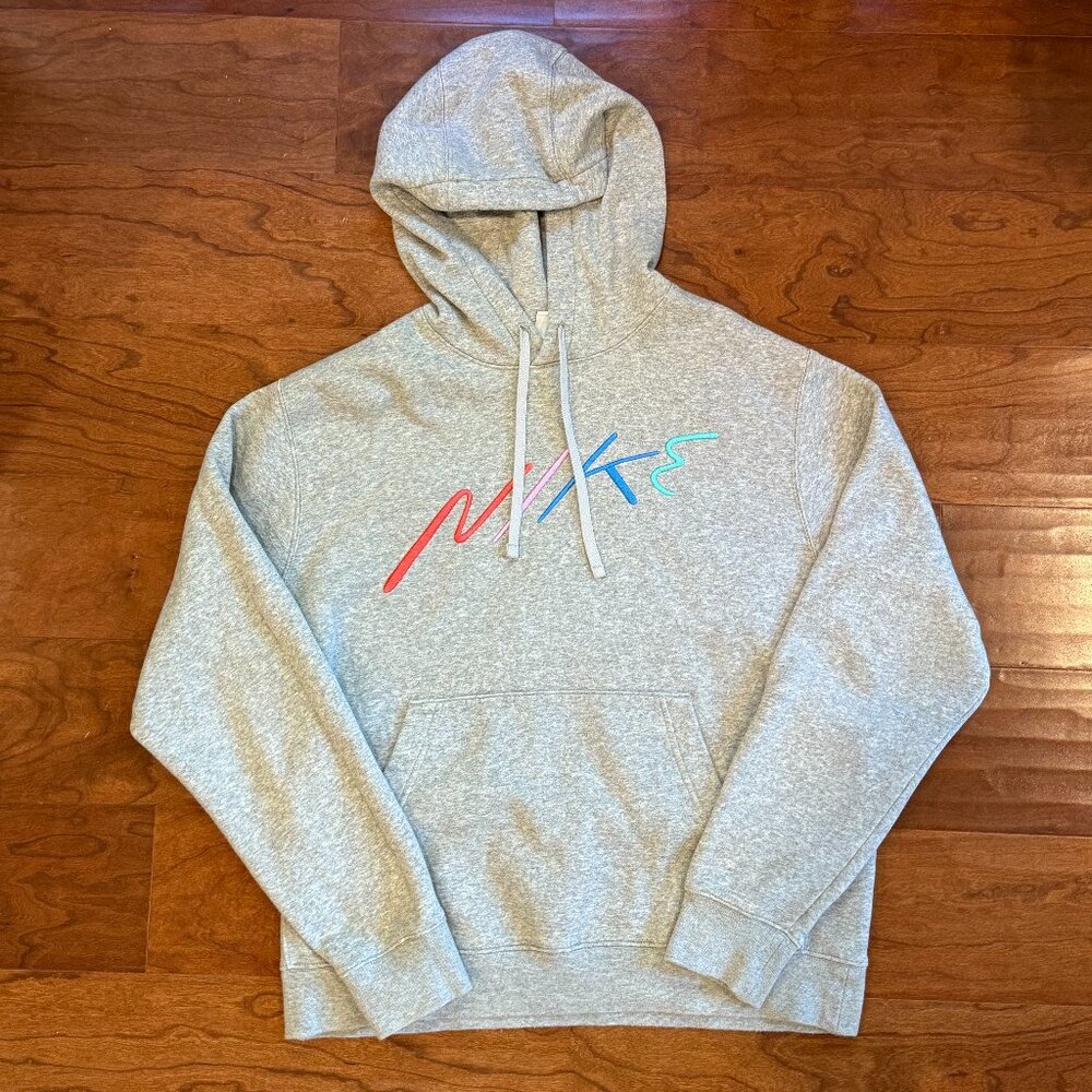 Nike Men's Gray Hoodie, Size M